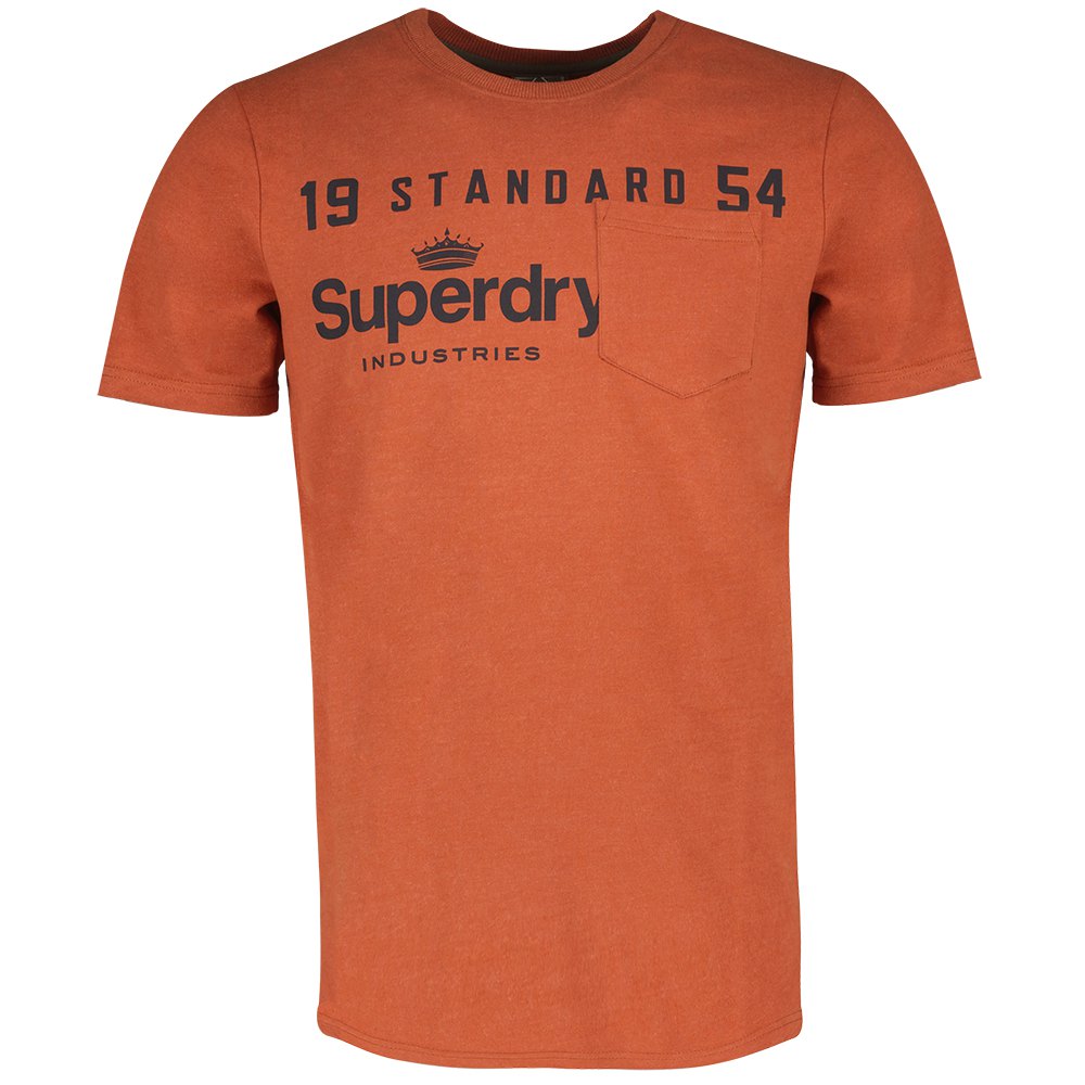 Superdry Core Logo Ac Pocket Kurzärmeliges T-shirt M Dark Spiced Orange Mar günstig online kaufen