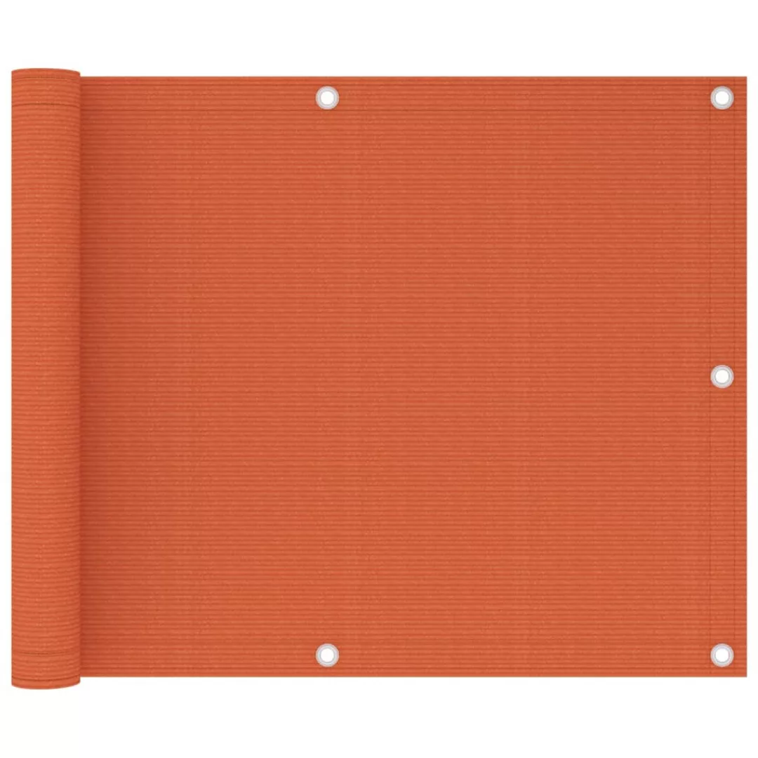 Balkon-sichtschutz Orange 75x300 Cm Hdpe günstig online kaufen