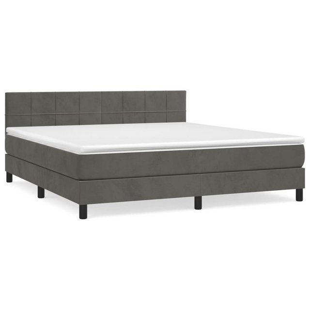 vidaXL Boxspringbett Bett Boxspringbett mit Matratze Samt (160 x 200 cm, Du günstig online kaufen