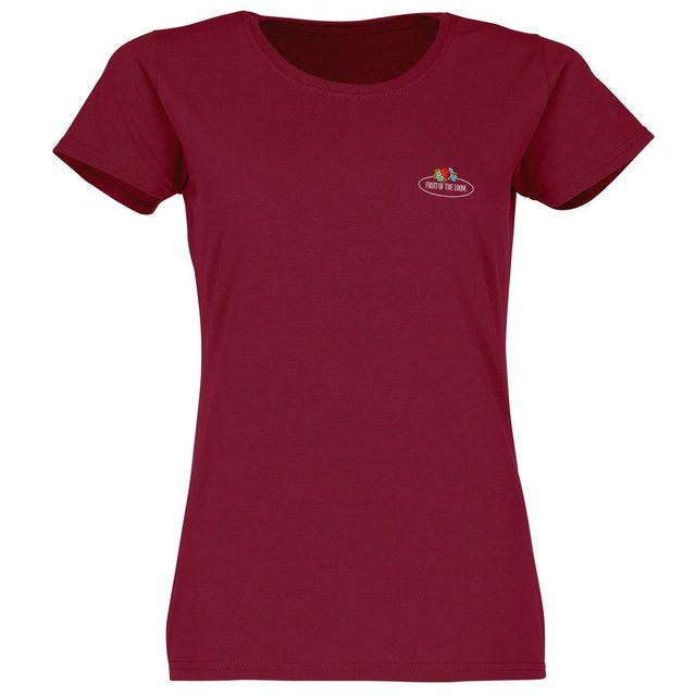 Fruit of the Loom Rundhalsshirt Damen T-Shirt mit Vintage-Logo günstig online kaufen