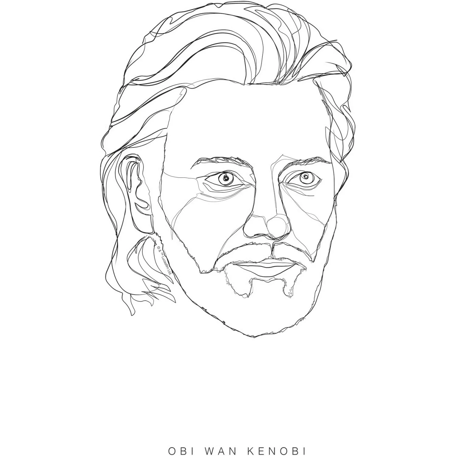 Komar Wandbild Star Wars Obi Wan 30 x 40 cm günstig online kaufen