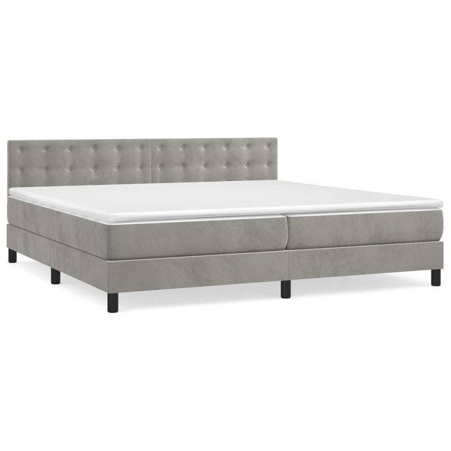 vidaXL Boxspringbett Bett Boxspringbett mit Matratze Samt (200 x 200 cm, He günstig online kaufen