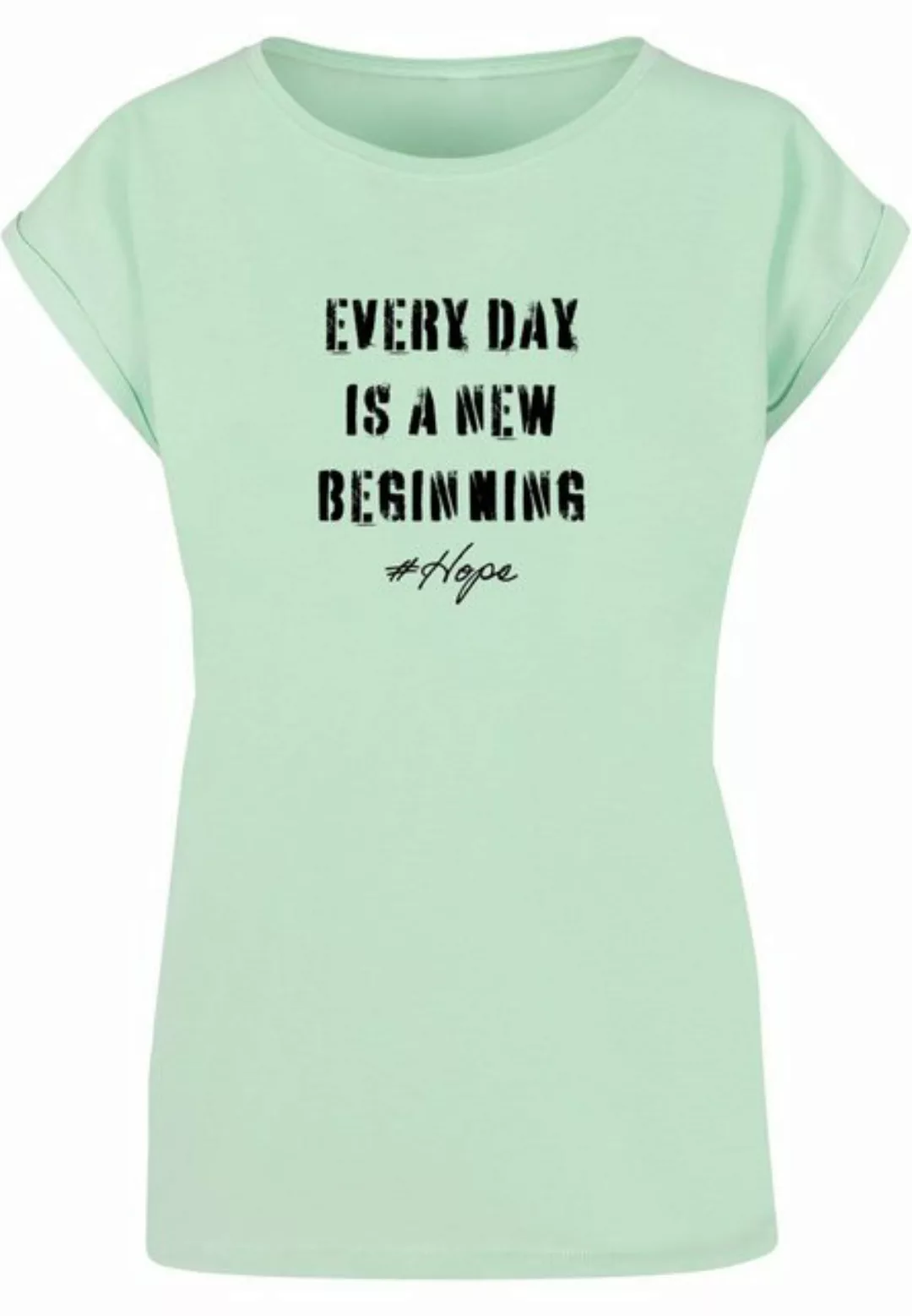 Merchcode T-Shirt Merchcode Damen Ladies Hope 2 Extended Shoulder Tee (1-tl günstig online kaufen