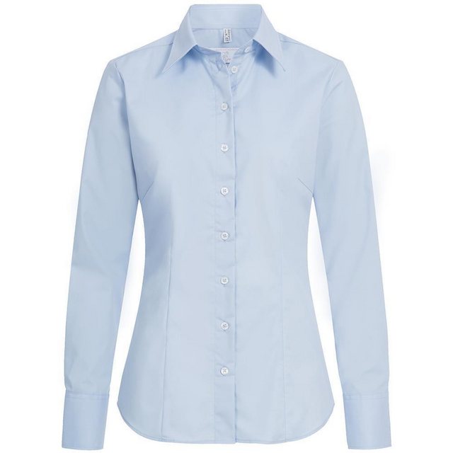 GREIFF Langarmbluse Greiff Corporate Bluse Damen BASIC Regular-Fit Hellblau günstig online kaufen