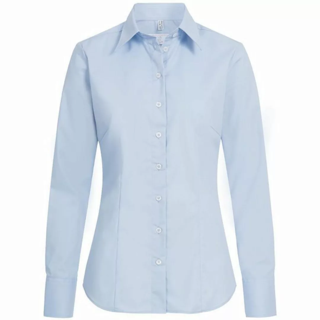 GREIFF Langarmbluse Greiff Corporate Bluse Damen BASIC Regular-Fit Hellblau günstig online kaufen