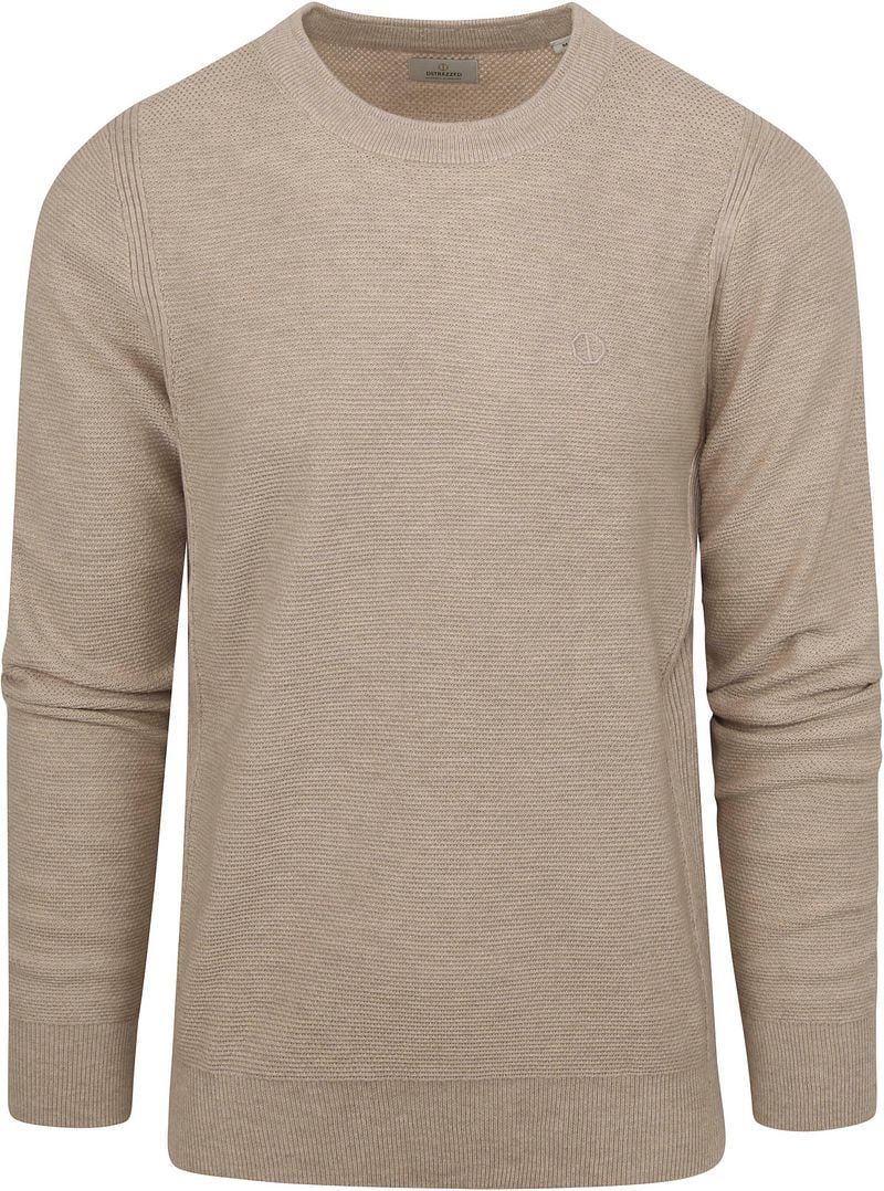 Dstrezzed Pullover Beige Melange - Größe XXL günstig online kaufen