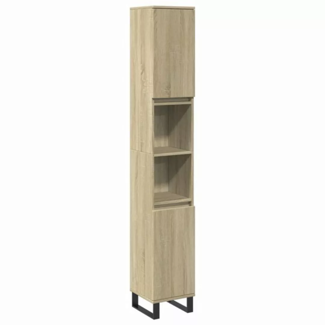 vidaXL Badezimmerspiegelschrank Badschrank Sonoma-Eiche 30x30x190 cm Holzwe günstig online kaufen