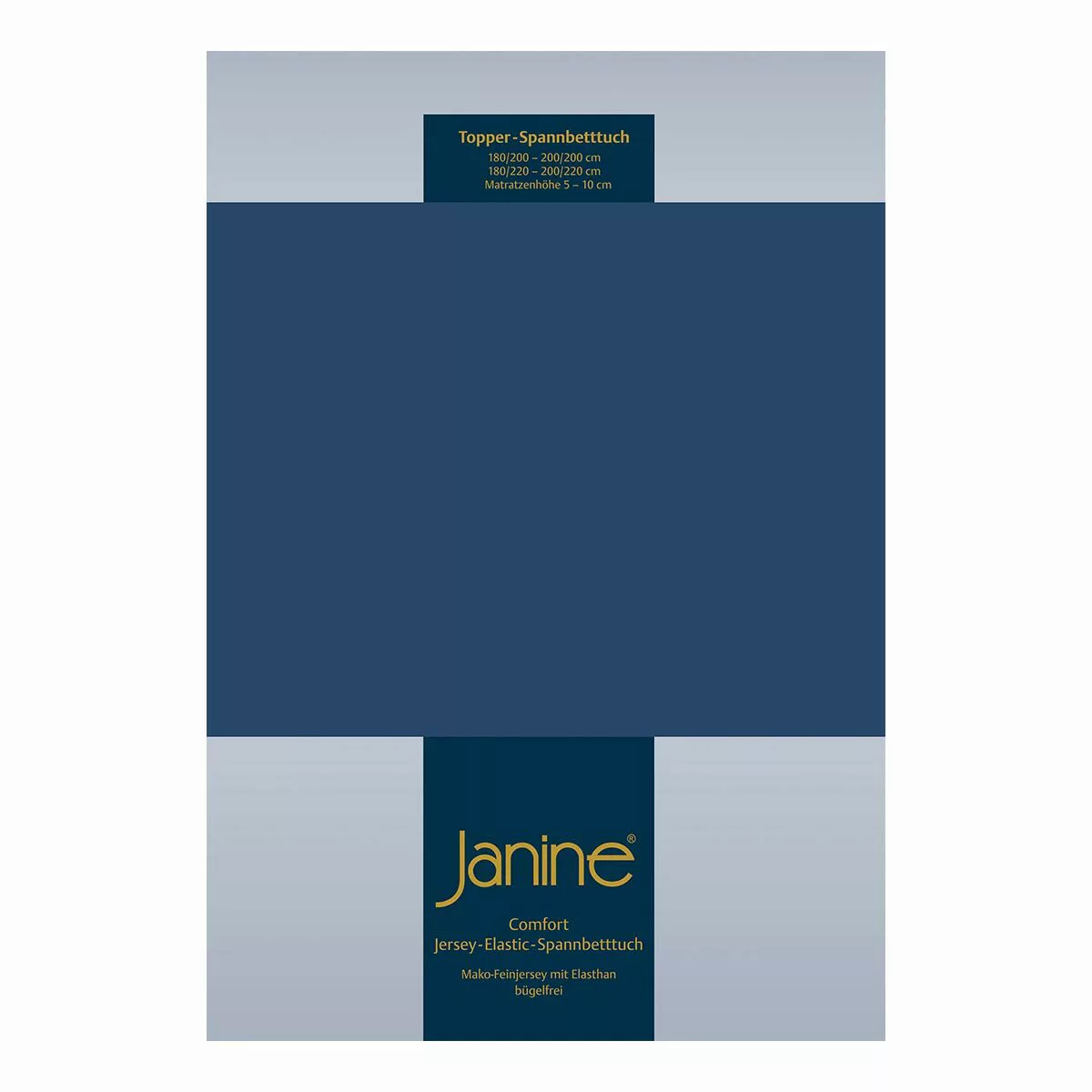 Janine Janine Topper-Spannbetttuch 5001 (für Box-Spring Betten) marine Größ günstig online kaufen