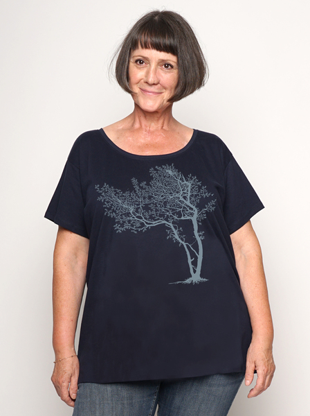 Bio-damen-loosefit-t-shirt Fancy Tree günstig online kaufen