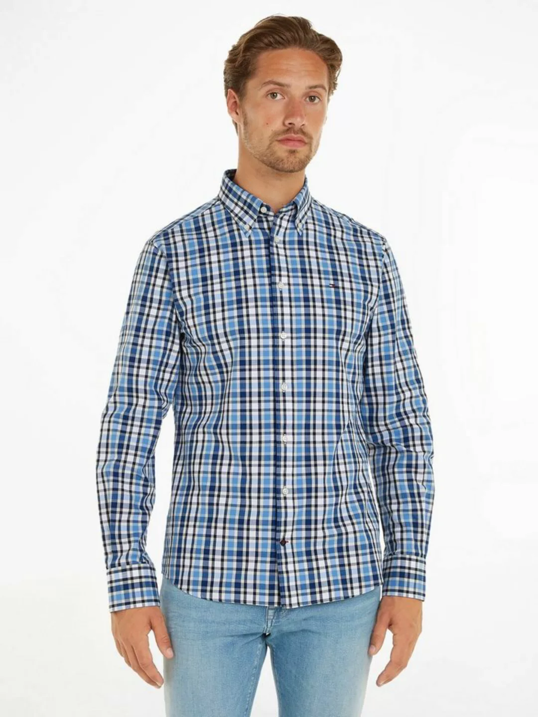 Tommy Hilfiger Langarmhemd CL-W OXFORD MULTI GINGHAM SF günstig online kaufen