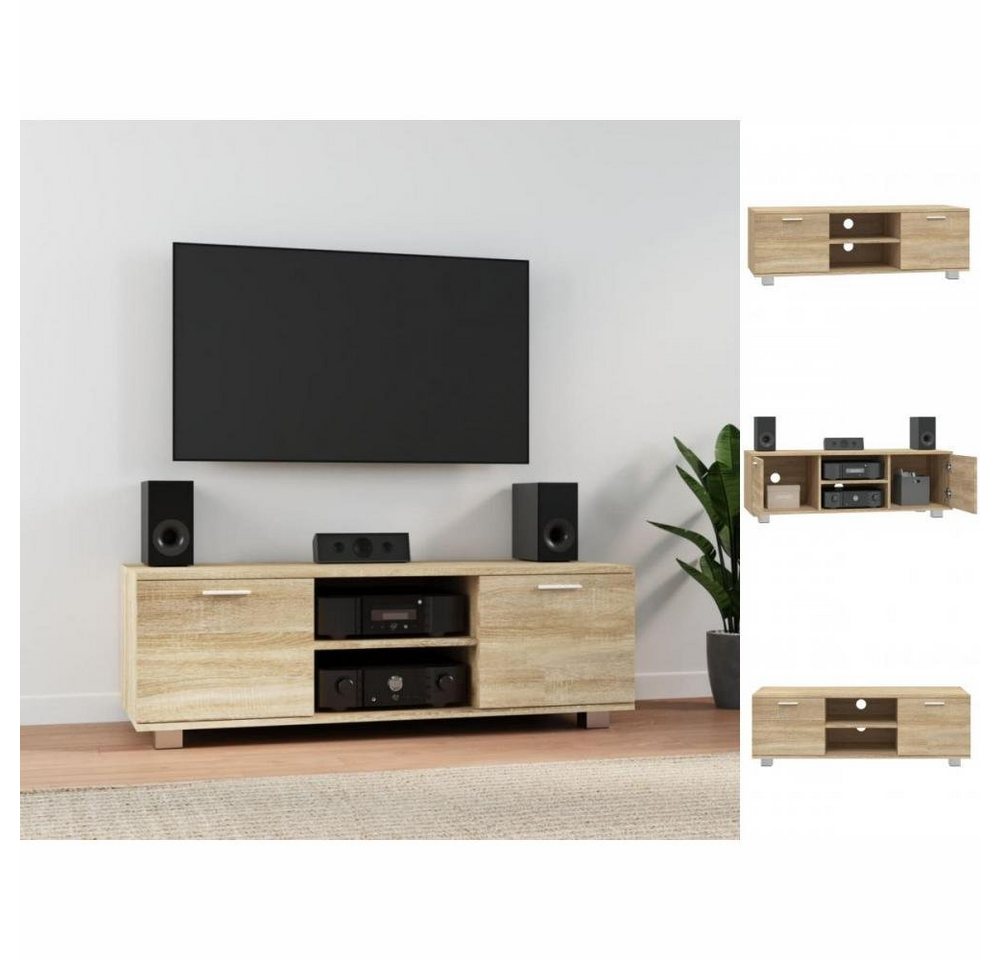 vidaXL TV-Schrank TV-Schrank Sonoma-Eiche 120x40,5x35 cm Holzwerkstoff Lowb günstig online kaufen