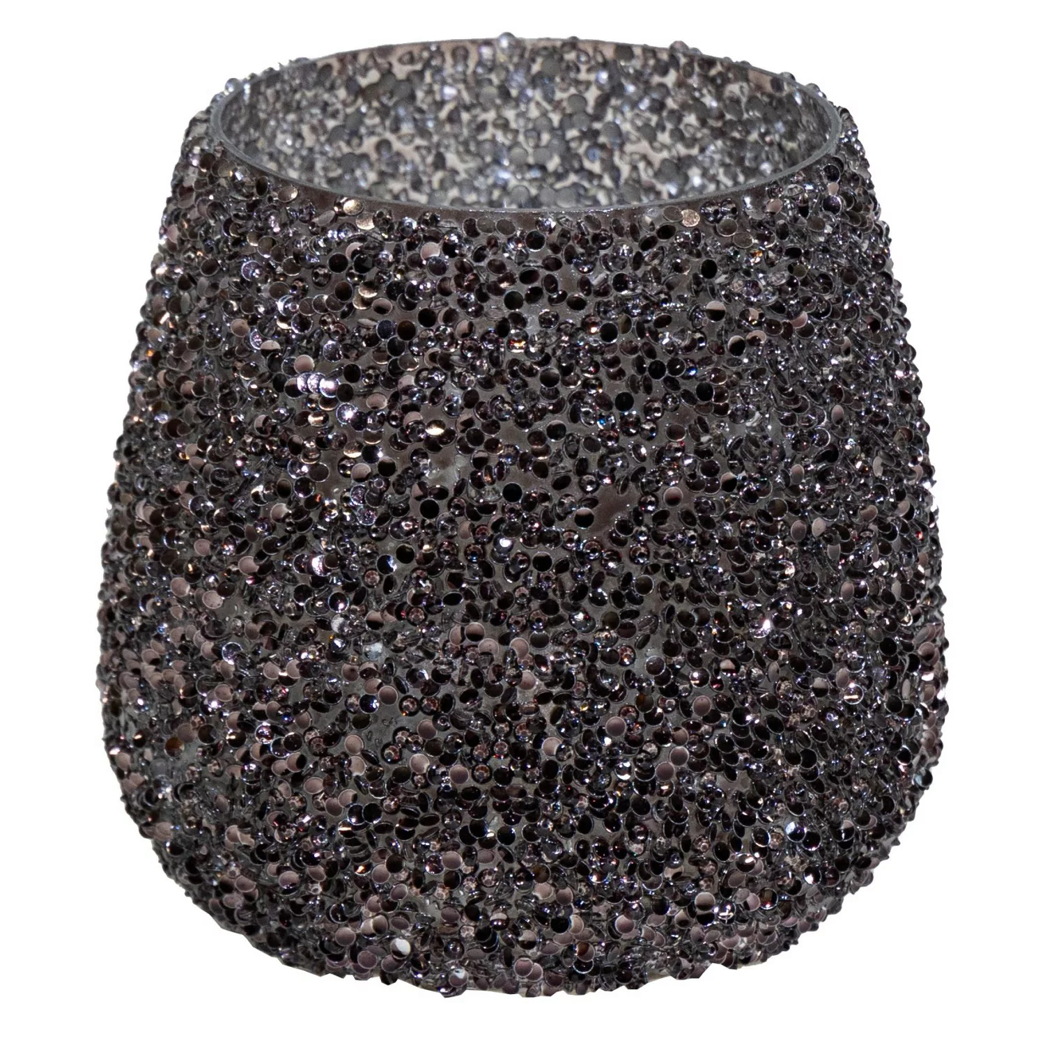 M Colections Vase Strass Cauldron Schwarz Ø 12 cm x 12,5 cm günstig online kaufen