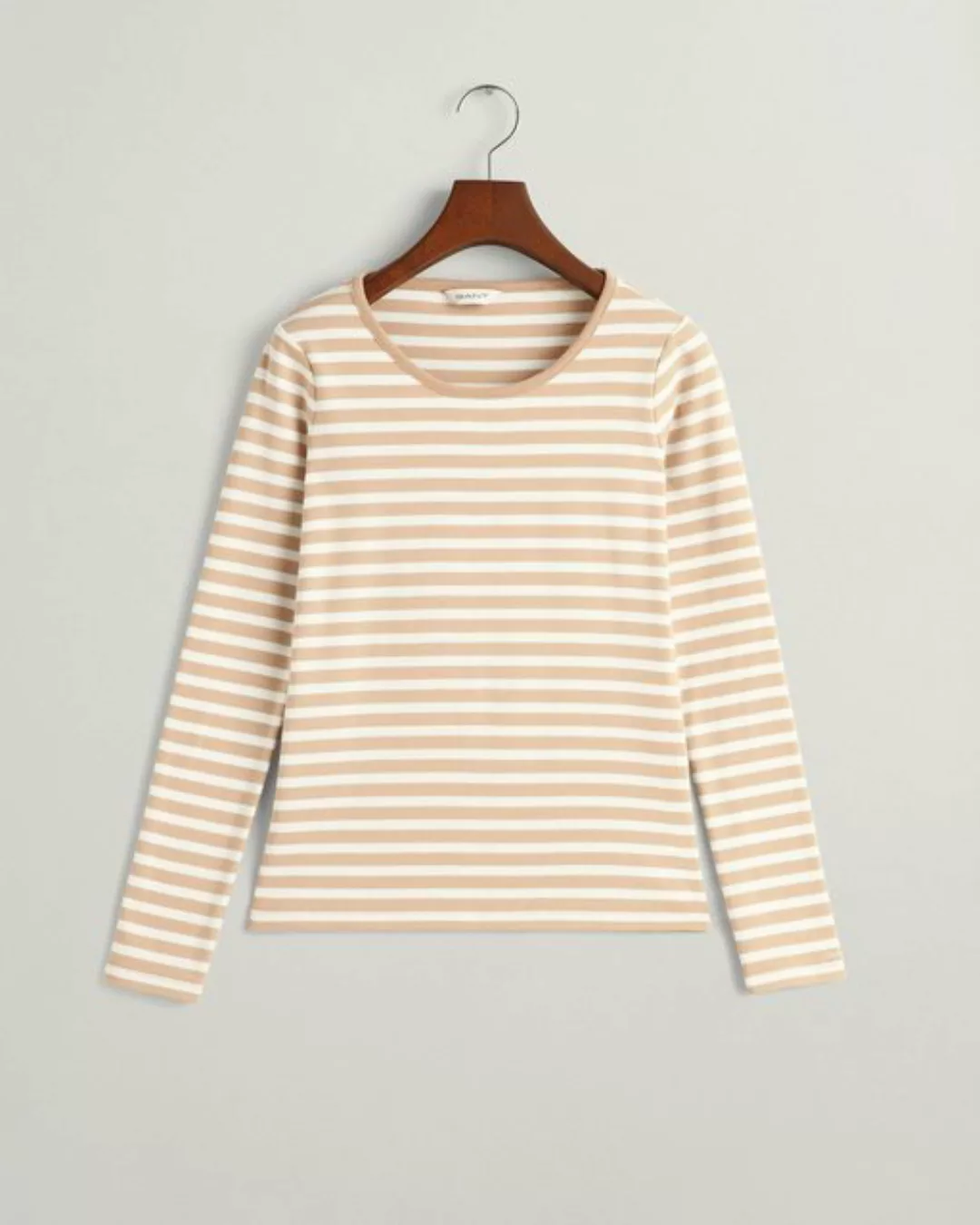 Gant Langarmshirt 4203494 Damen Slim Striped 1x1 LS gestreift Langarmshirt günstig online kaufen