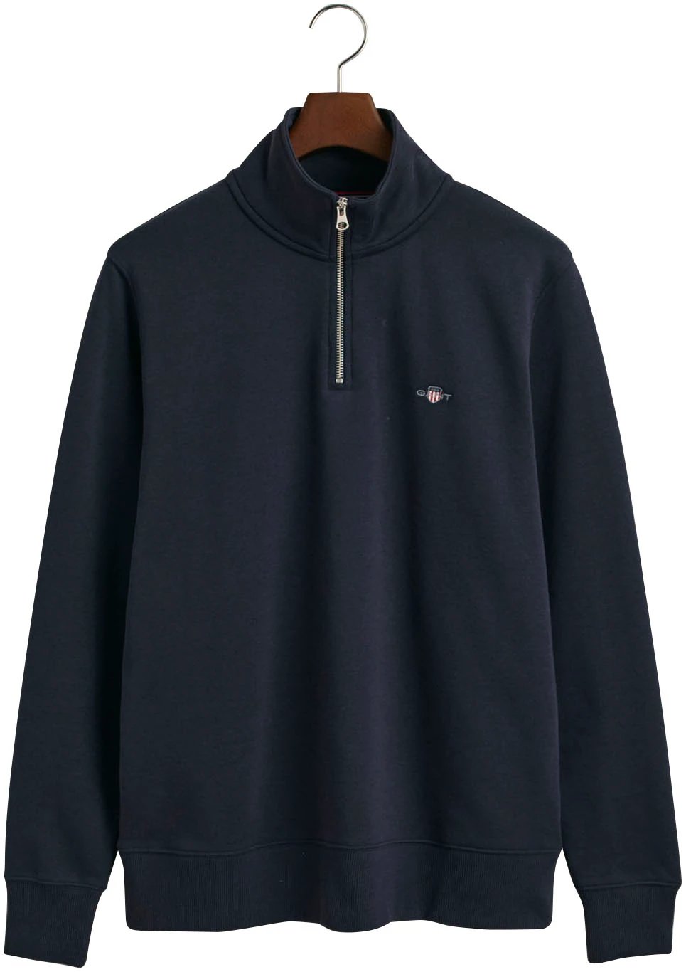 Gant Sweatshirt "REG SHIELD HALF ZIP SWEAT", mit Logostickerei auf der Brus günstig online kaufen