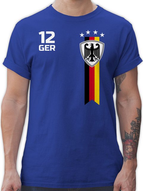 Shirtracer T-Shirt WM Fan Deutschland 2024 Fussball EM Fanartikel günstig online kaufen