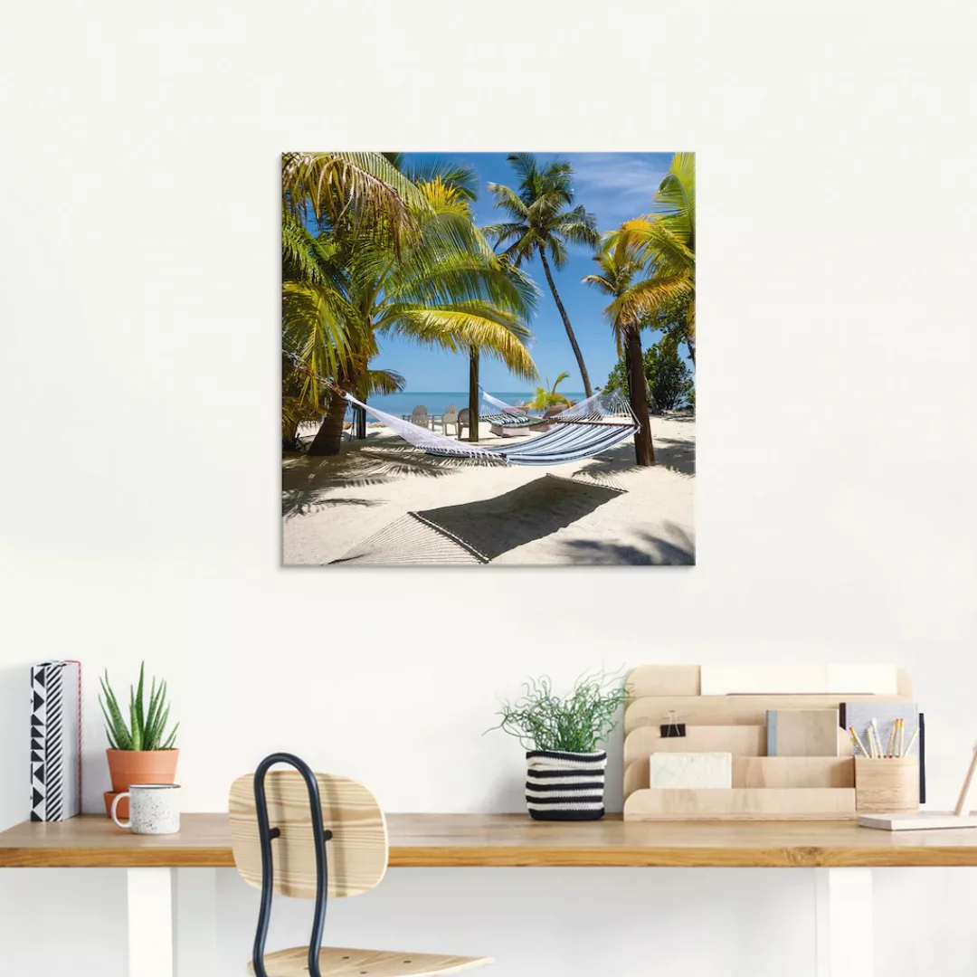 Artland Glasbild »Florida Keys Strandleben«, Strand, (1 St.), in verschiede günstig online kaufen