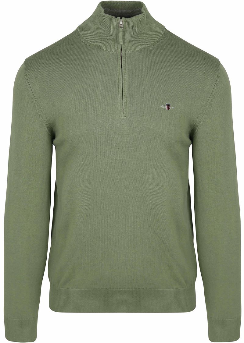 Gant Half Zip Pullover Grün - Größe XXL günstig online kaufen