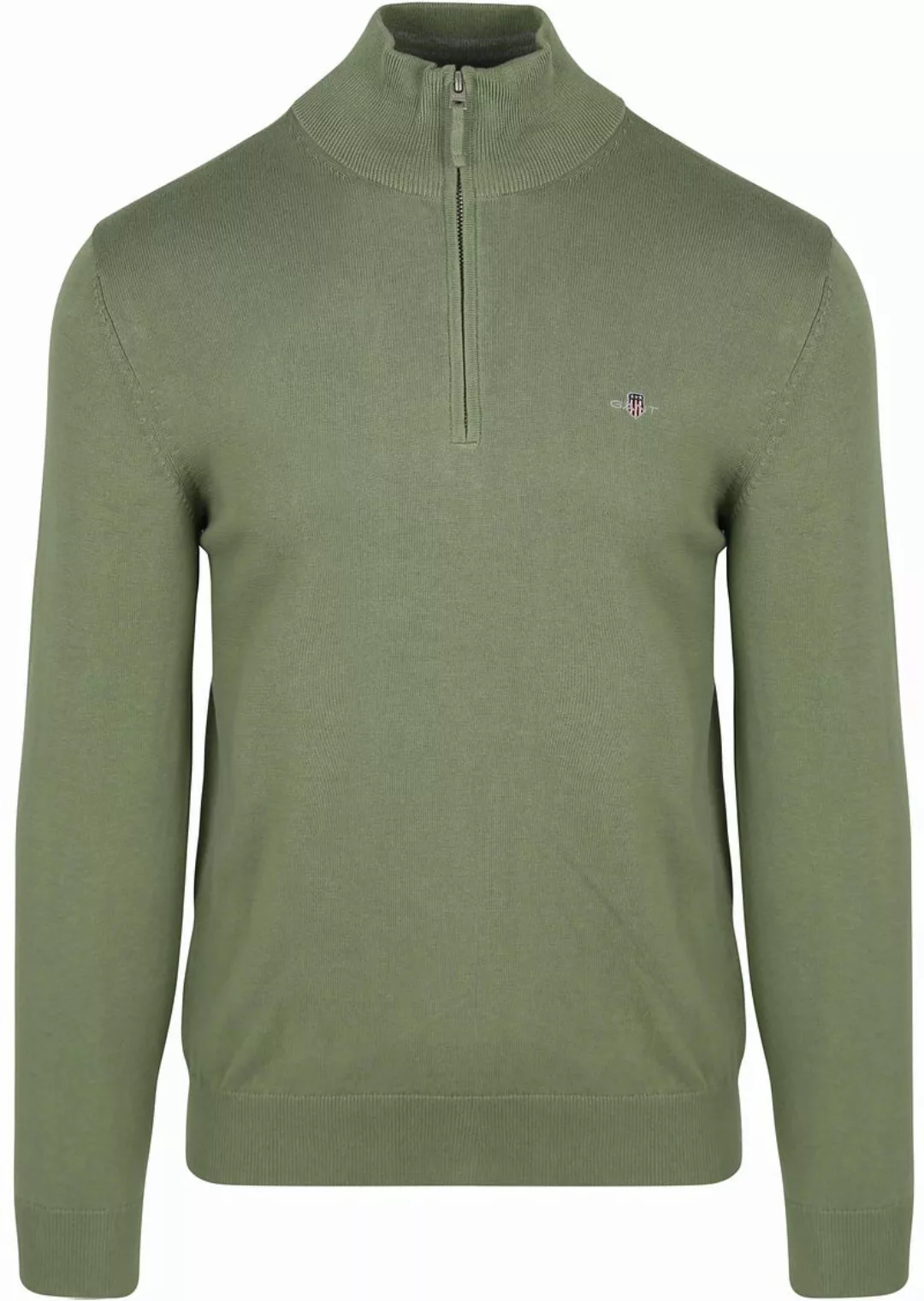 Gant Half Zip Pullover Grün - Größe 3XL günstig online kaufen