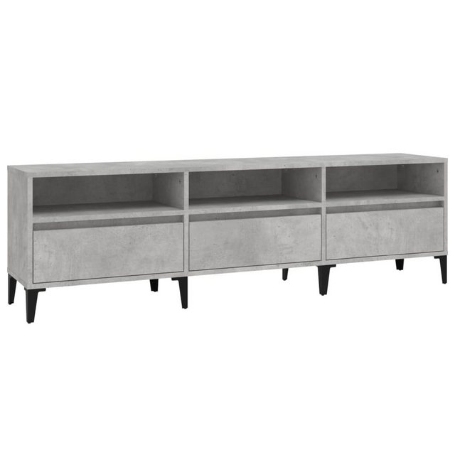 furnicato TV-Schrank Betongrau 150x30x44,5 cm Holzwerkstoff günstig online kaufen