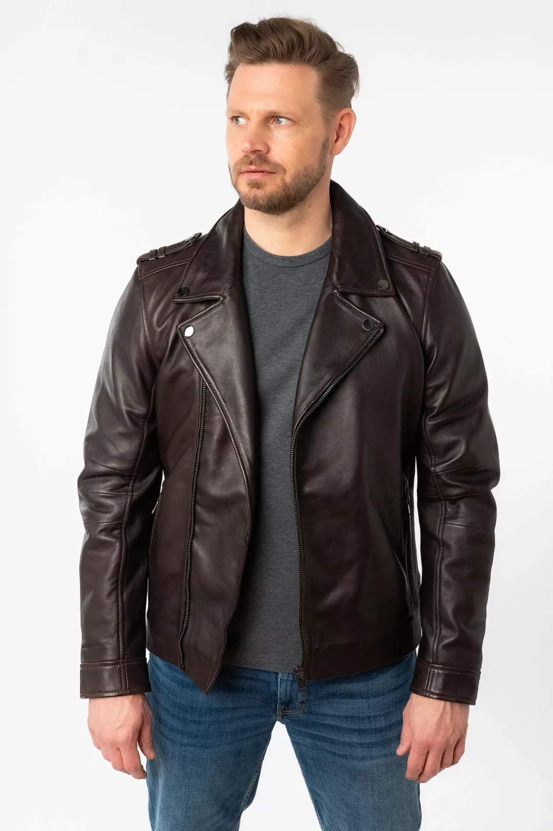 Mauritius Lederjacke "MMRibano SF", mit Reverskragen günstig online kaufen