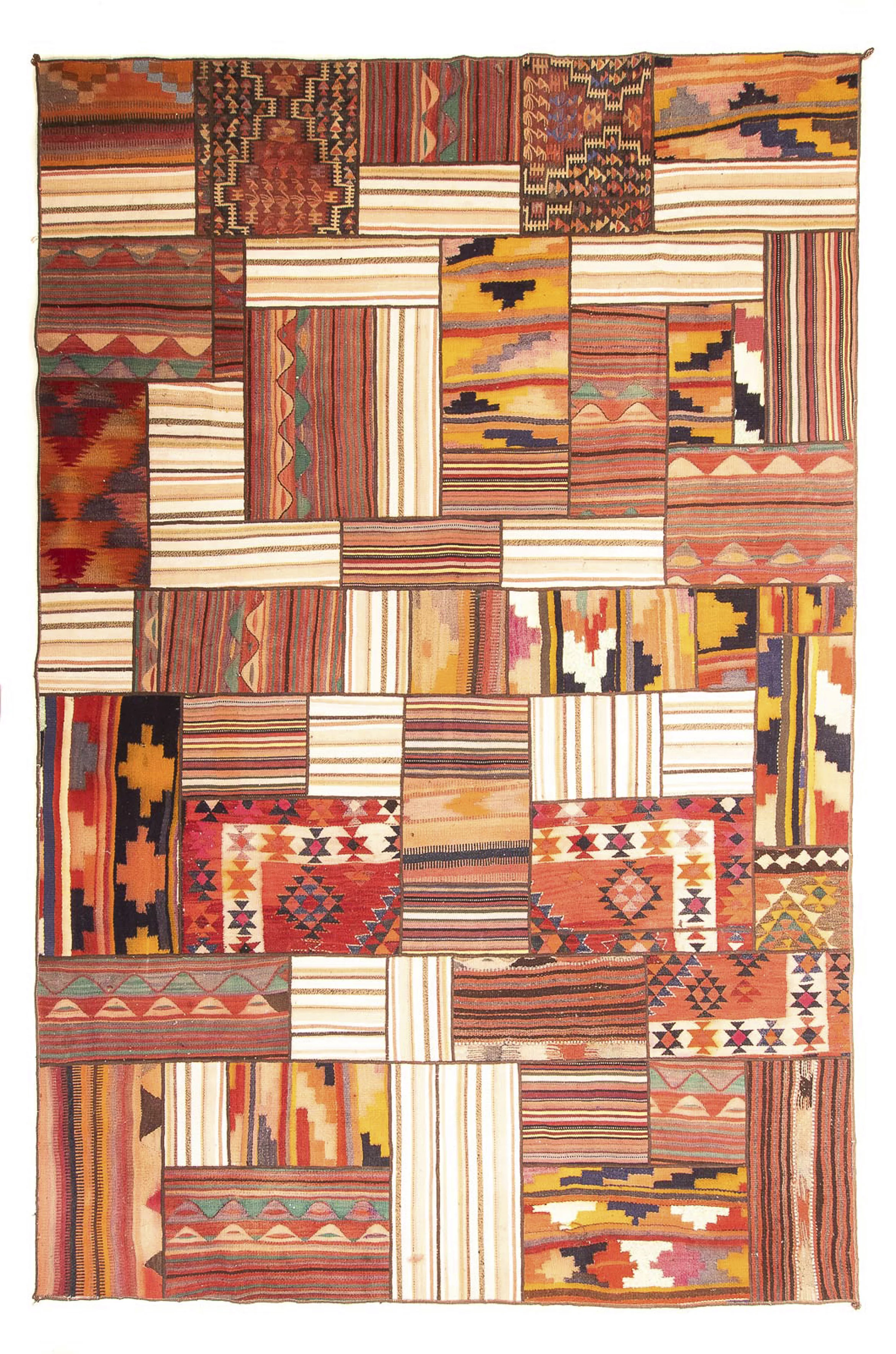 morgenland Teppich »Patchwork - 350 x 250 cm - mehrfarbig«, rechteckig, Woh günstig online kaufen