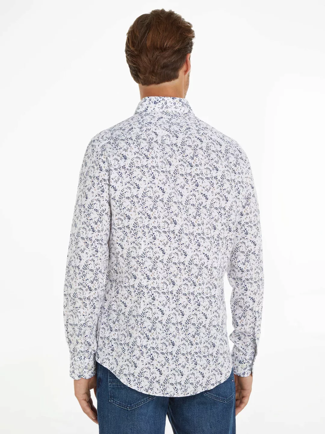 Tommy Hilfiger Langarmhemd CL W-CO/LI DITSY FLOWER SF SHIRT mit floralem Pr günstig online kaufen