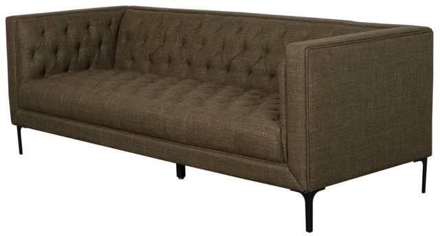 bene living Sofa Design Loungesofa Troia - Dreisitzer - grün, edle Steppung günstig online kaufen