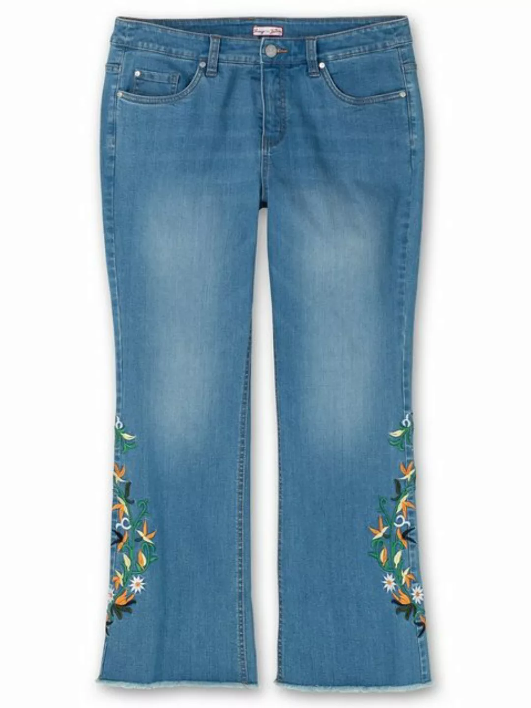 sheego by Joe Browns Stretch-Jeans "Große Größen", mit Blumenstickerei und günstig online kaufen