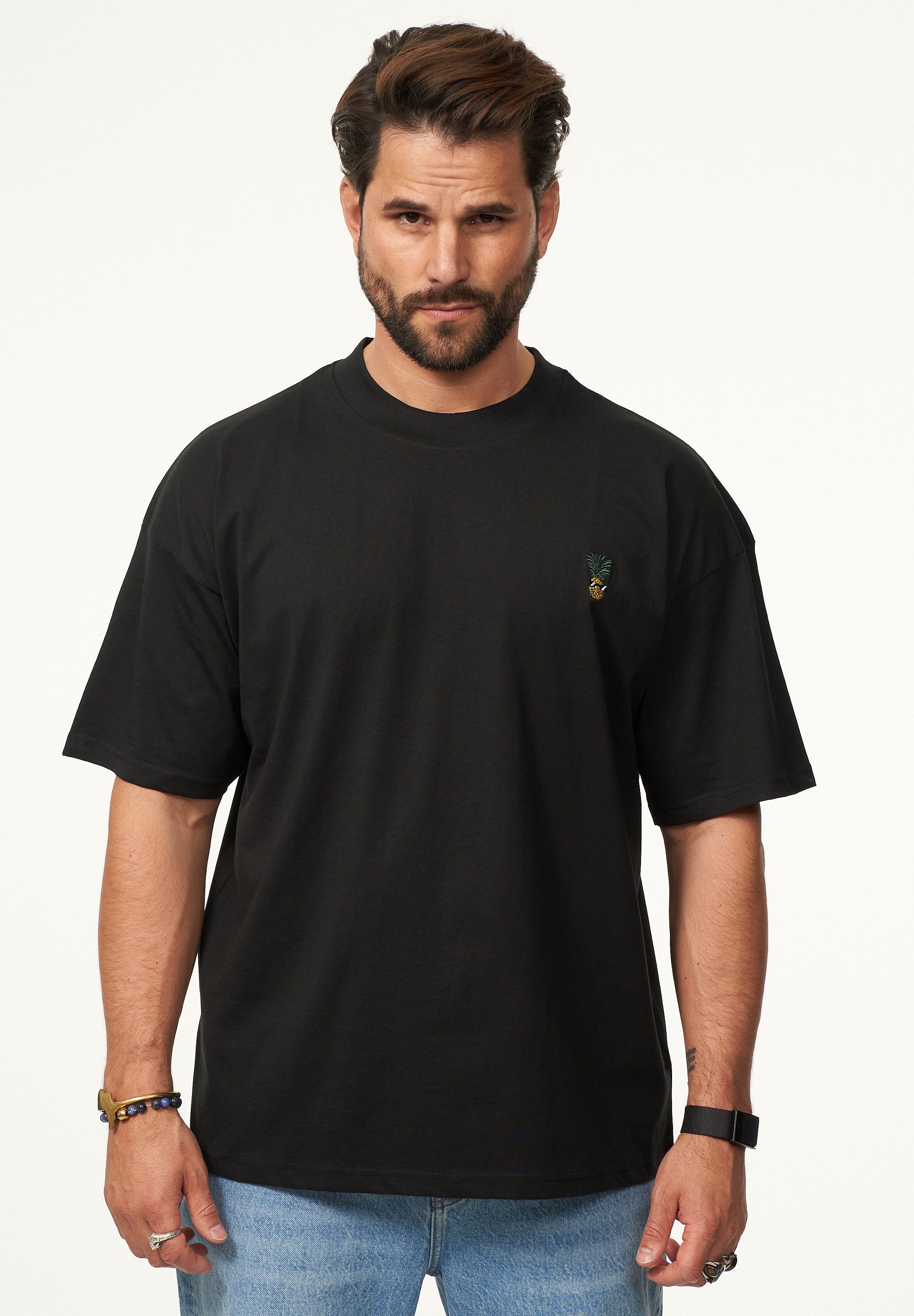SOULSTAR T-Shirt mit Stickerei Herren Oversize-Fit günstig online kaufen