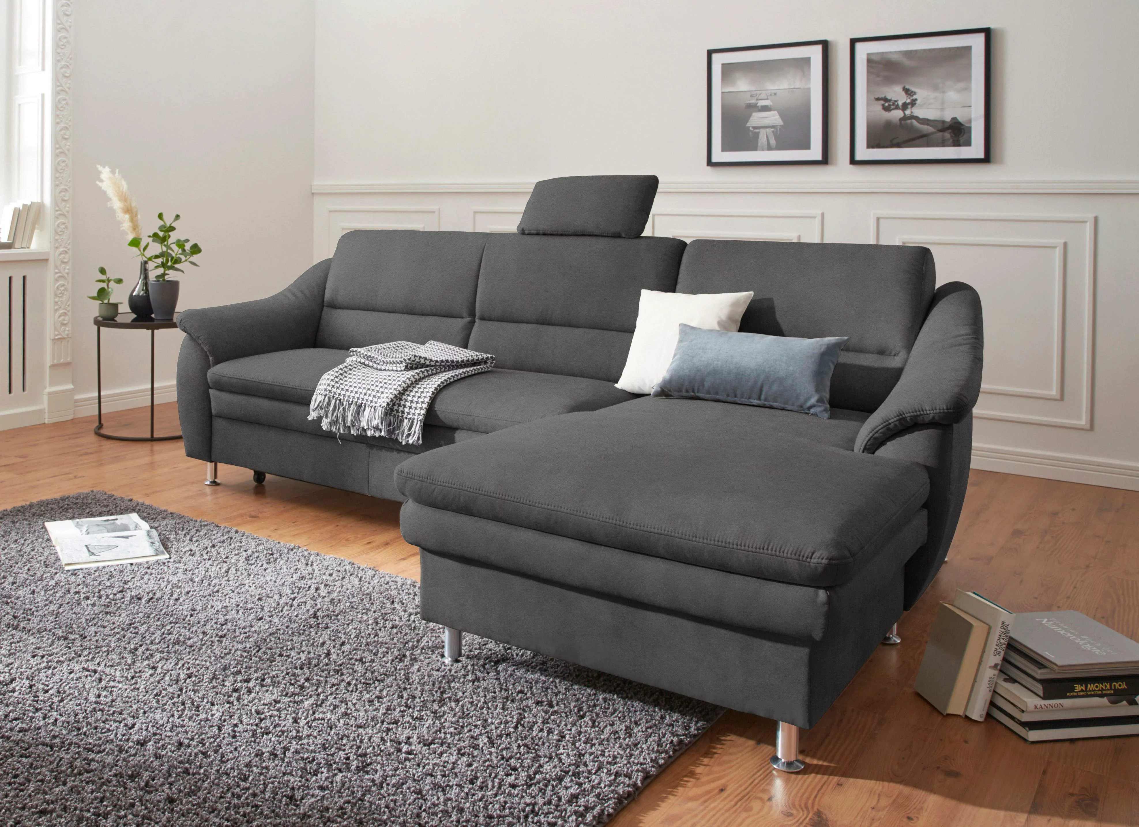 sit&more Ecksofa »Cardoso L-Form«, mit Federkern, wahlweise mit Bettfunktio günstig online kaufen