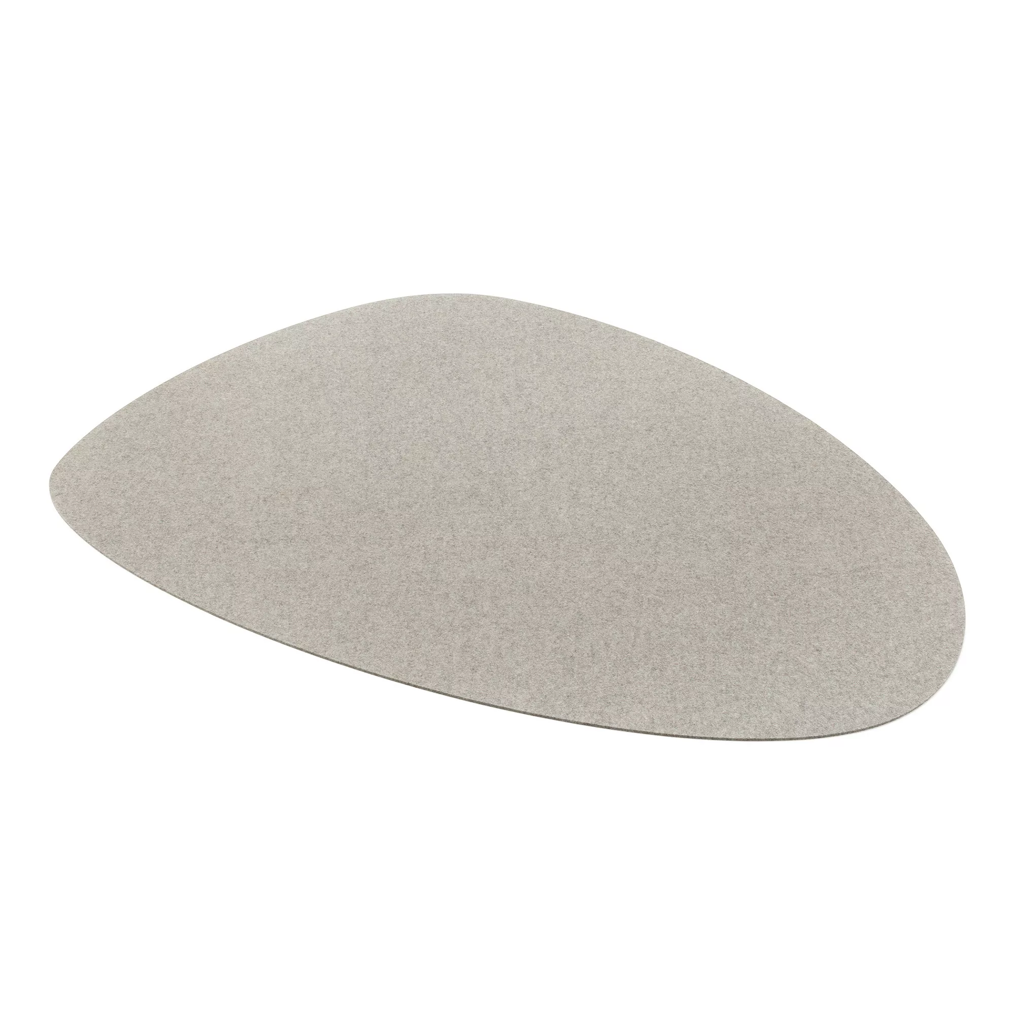 Hey-Sign - Stone Teppich 200x150cm - grau hellmeliert/Filz in 5mm Stärke günstig online kaufen