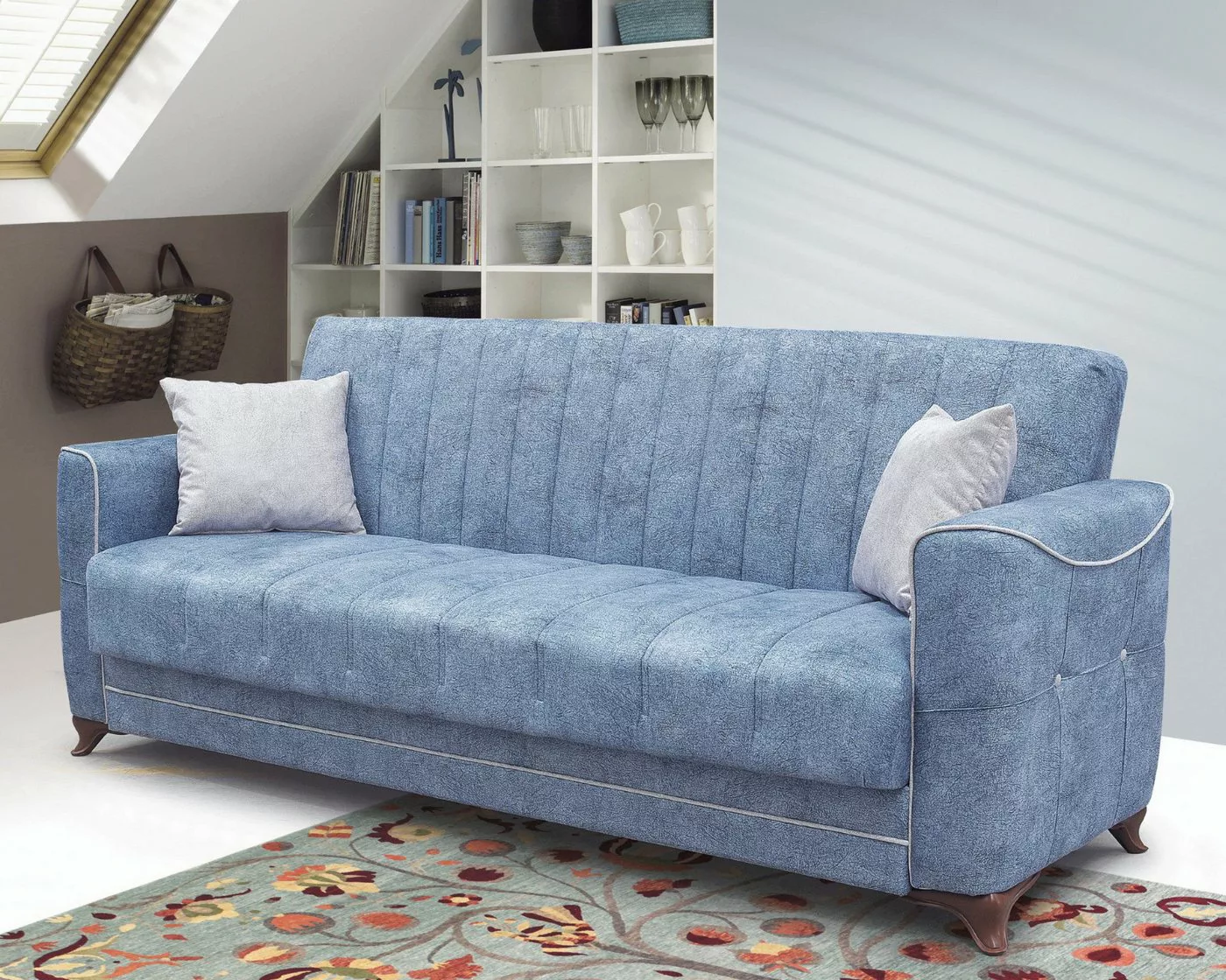 gowoll 3-Sitzer Sofa Bed mit Schlaffunktion und Stauraum Schlafsessel Gäste günstig online kaufen