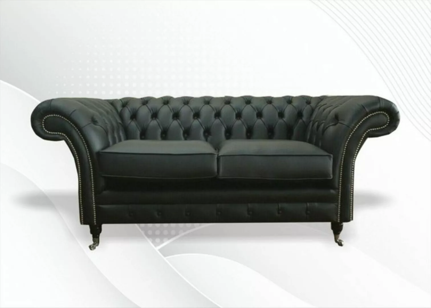 Xlmoebel Sofa Neu Chesterfield Deluxe Zweisitzer Sofa Polstersofa Stofflede günstig online kaufen