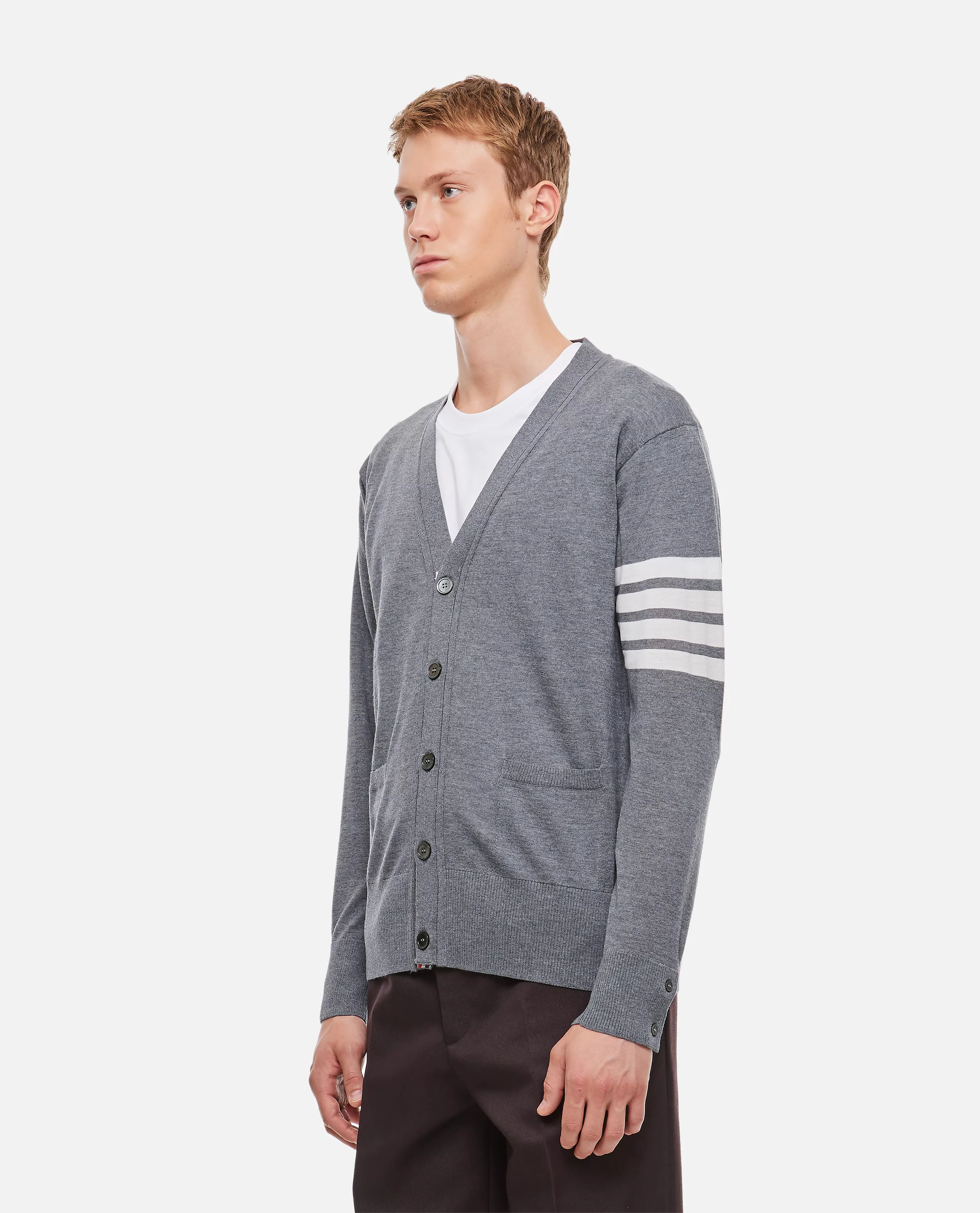 MERINO WOOL 4-BAR CARDIGAN günstig online kaufen