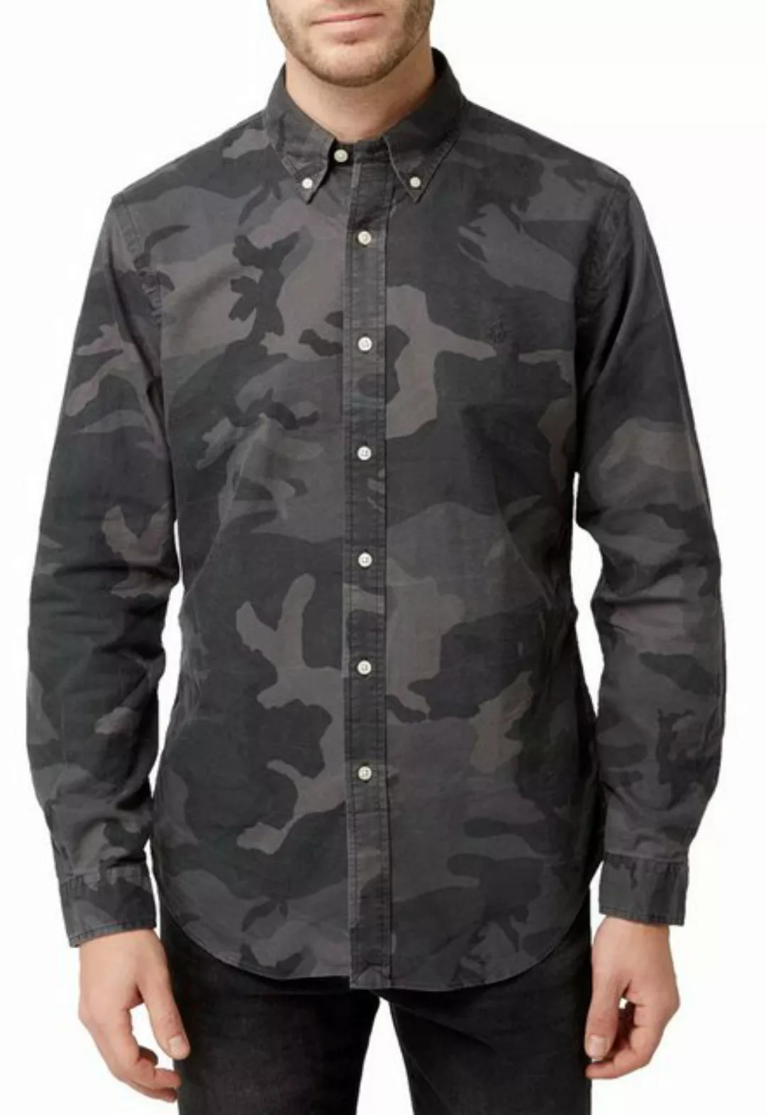 Polo Ralph Lauren Langarmhemd Slim-Fit Slim-Fit-Hemd im Camouflage-Muster m günstig online kaufen