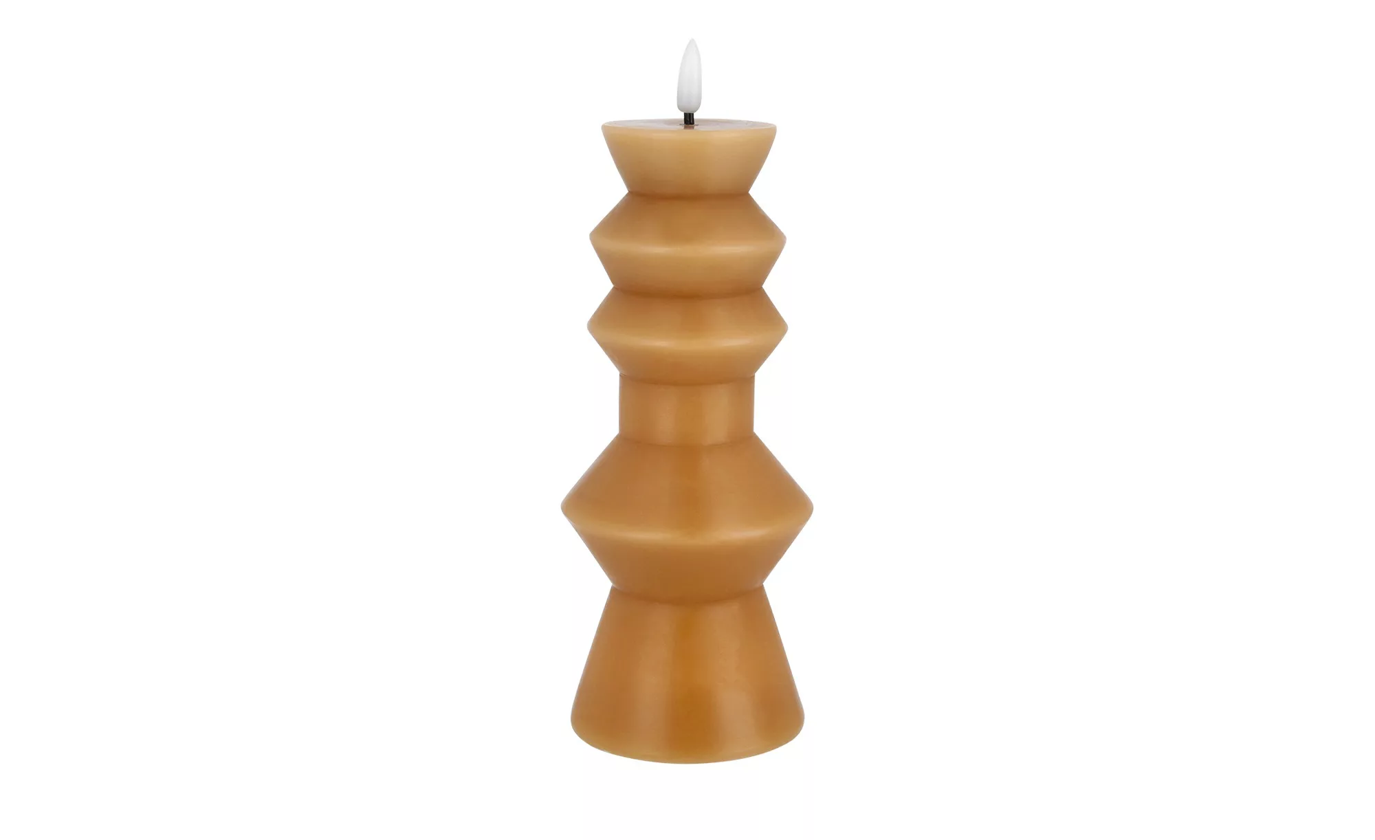 LED Kerze ¦ braun ¦ Wachs, Kunststoff ¦ Maße (cm): H: 23  Ø: 8.4 Weihnachte günstig online kaufen