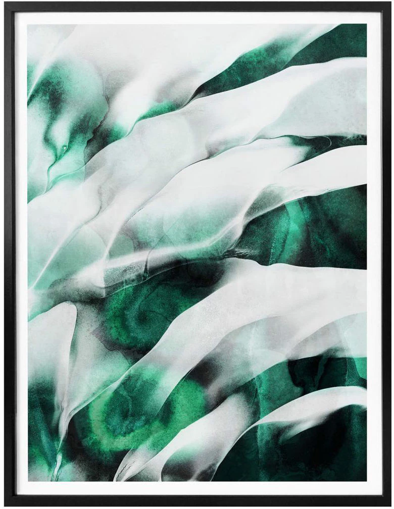 Wall-Art Poster "Emerald Grün", Schriftzug, (1 St.), Poster ohne Bilderrahm günstig online kaufen
