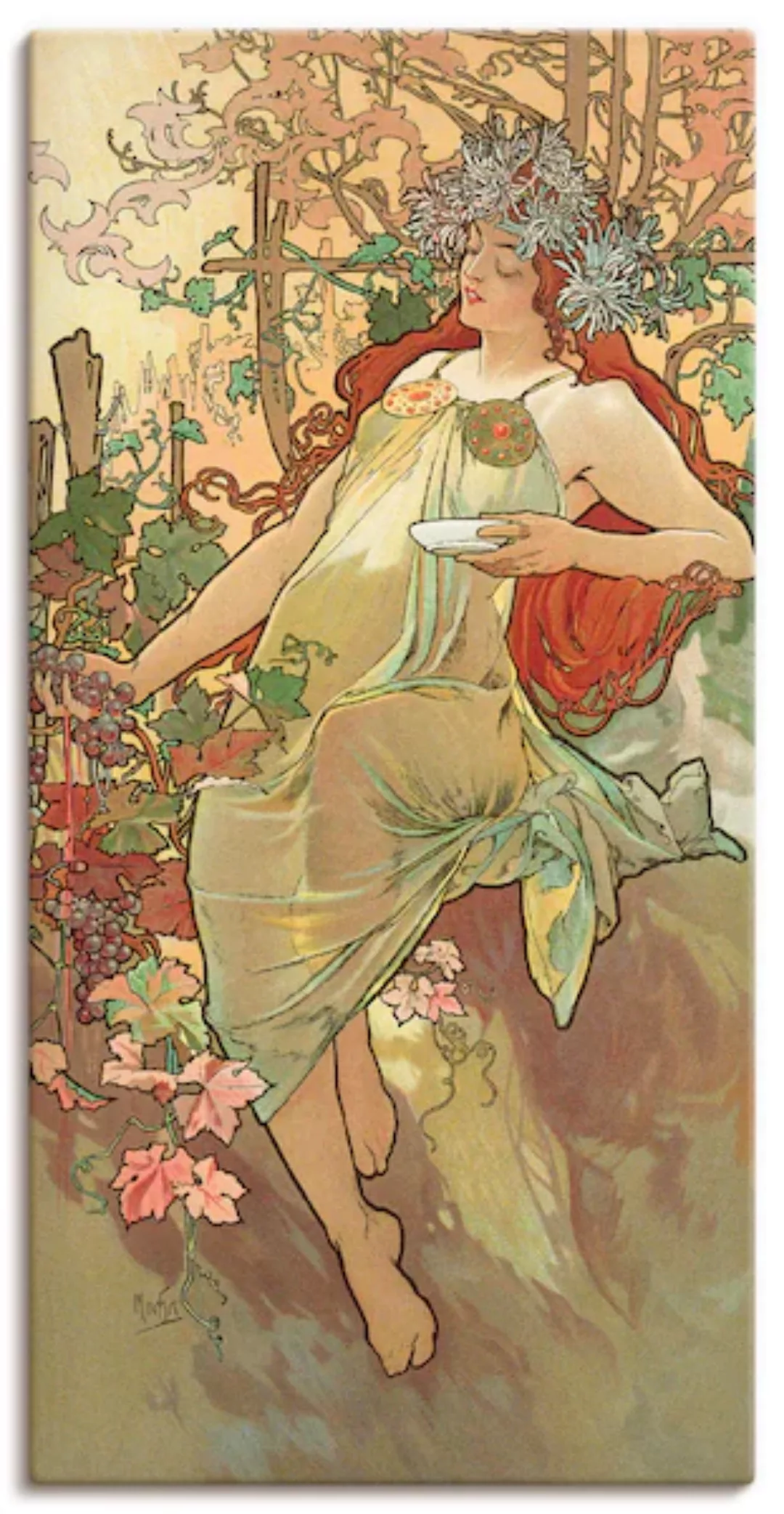 Artland Leinwandbild »Hiver (Winter), 1896«, Frau, (1 St.), auf Keilrahmen günstig online kaufen