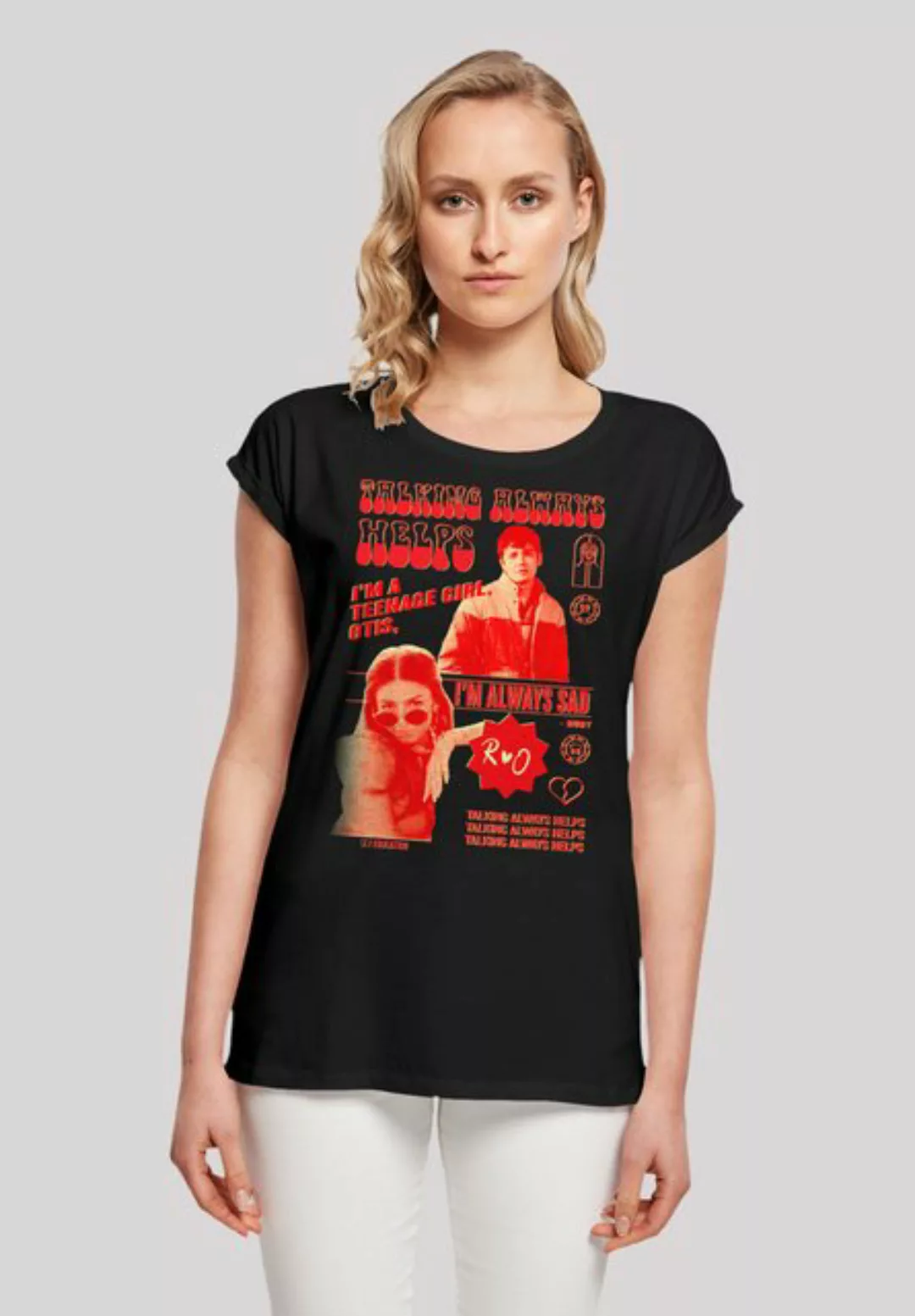 F4NT4STIC T-Shirt "Sex Education Otis Talking Helps", Premium Qualität günstig online kaufen