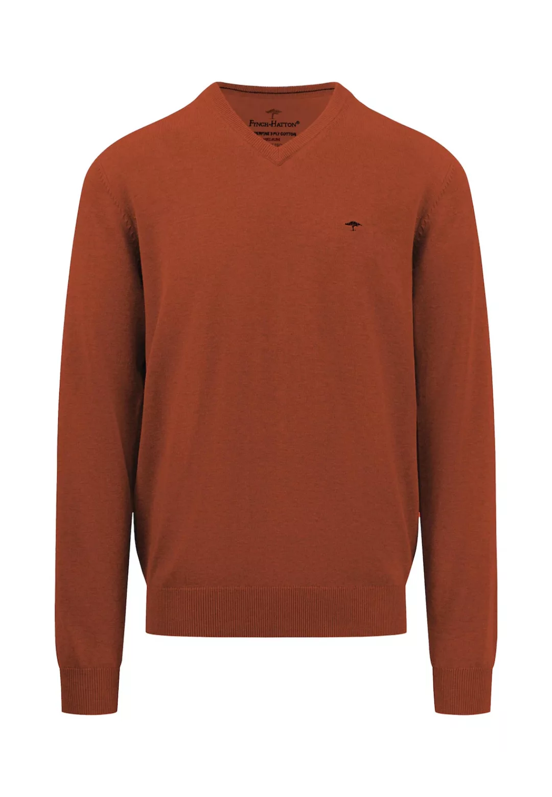 FYNCH-HATTON Strickpullover "FYNCH-HATTON Pullover mit V-Kragen", mit V-Aus günstig online kaufen