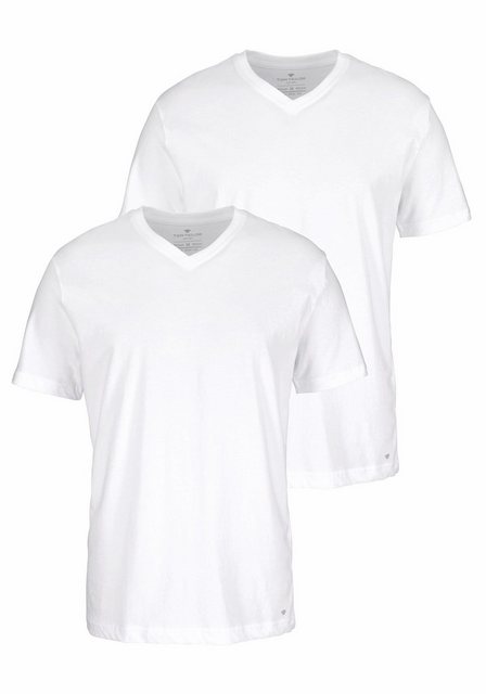 TOM TAILOR T-Shirt (2er-Pack) mit V-Ausschnitt günstig online kaufen