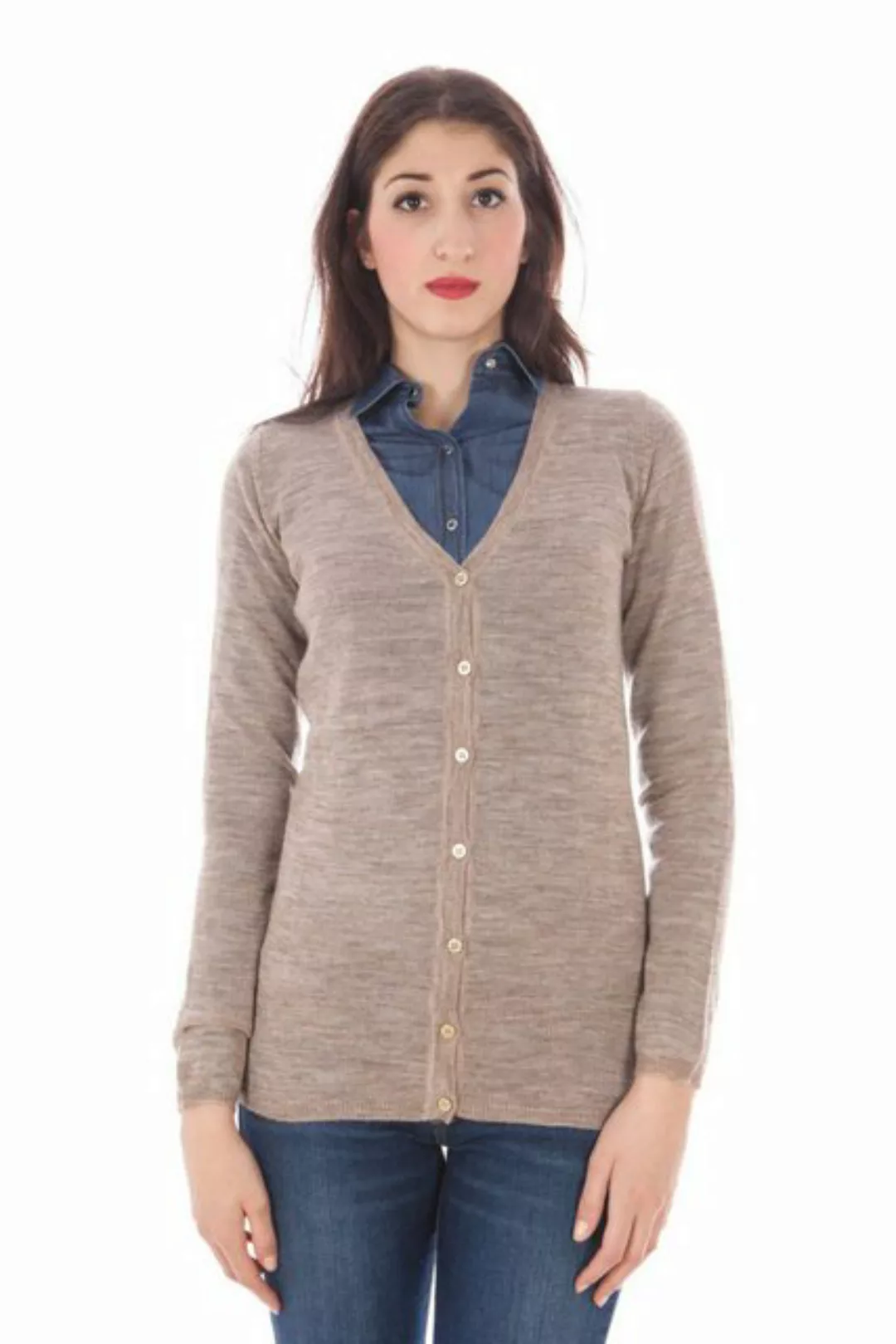 Fred Perry Strickpullover Zeitloser Damen-Cardigan in Beige, Strickjacke mi günstig online kaufen