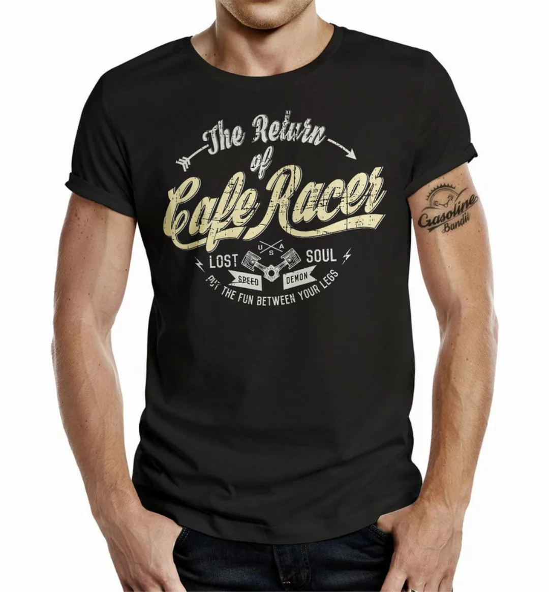 GASOLINE BANDIT® T-Shirt Gasoline Bandit Classic Biker: Cafe Racer aus Baum günstig online kaufen