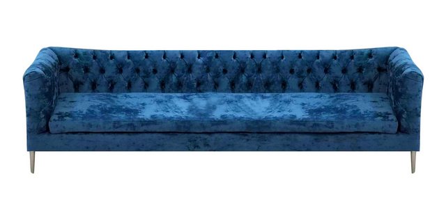 Xlmoebel Sofa Vier-Sitzer Chesterfield Sofa in Blau für das Wohnzimmer -, H günstig online kaufen