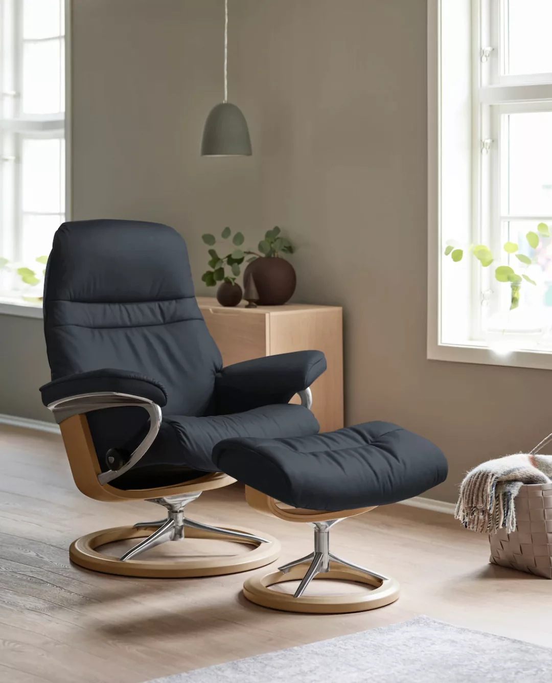 Stressless® Relaxsessel »Sunrise«, mit Signature Base, Größe M, Gestell Eic günstig online kaufen