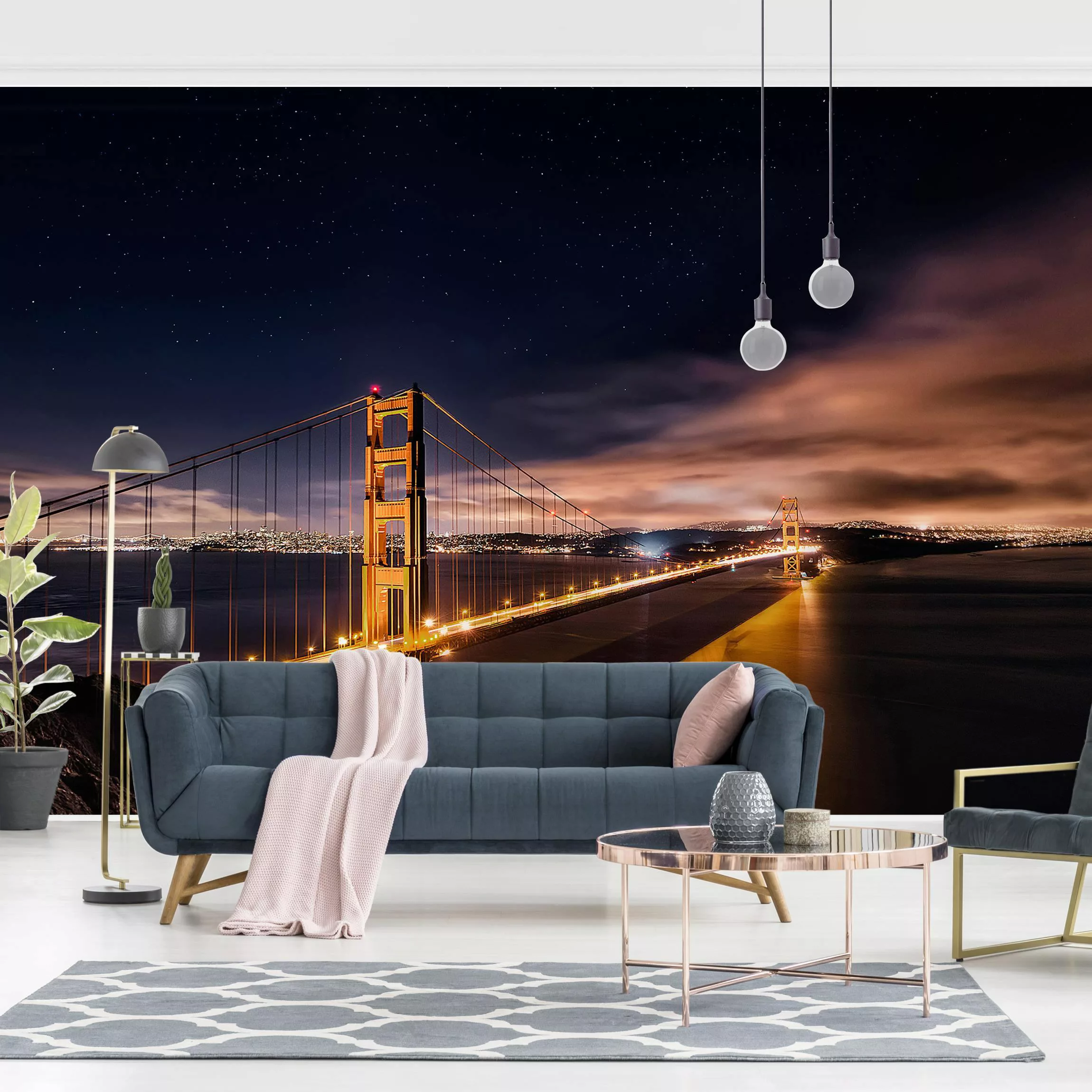 Fototapete Golden Gate to Stars günstig online kaufen