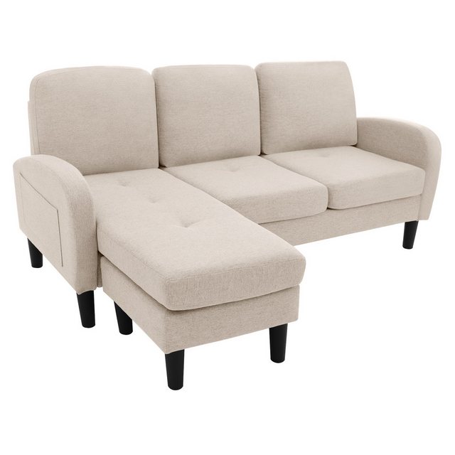 HAUSS SPLOE Ecksofa L-förmiges 3-Sitzer Sofa, Modulares Design, Ideal für W günstig online kaufen