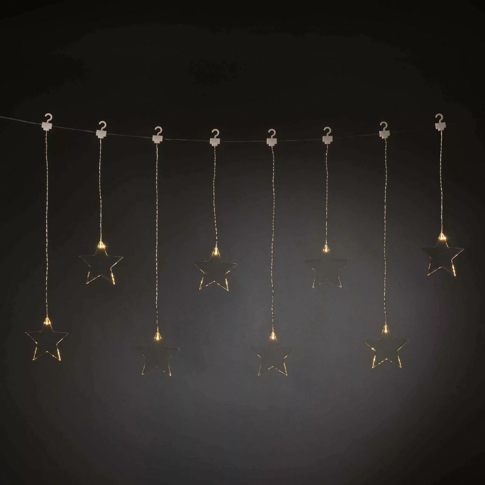 LED-Lichtervorhang mit acht Sternen für innen günstig online kaufen