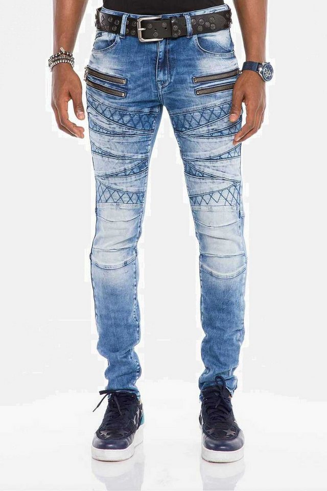 Cipo & Baxx Slim-fit-Jeans Jeans im stylischen Look in Slim Fit, CD-505 günstig online kaufen