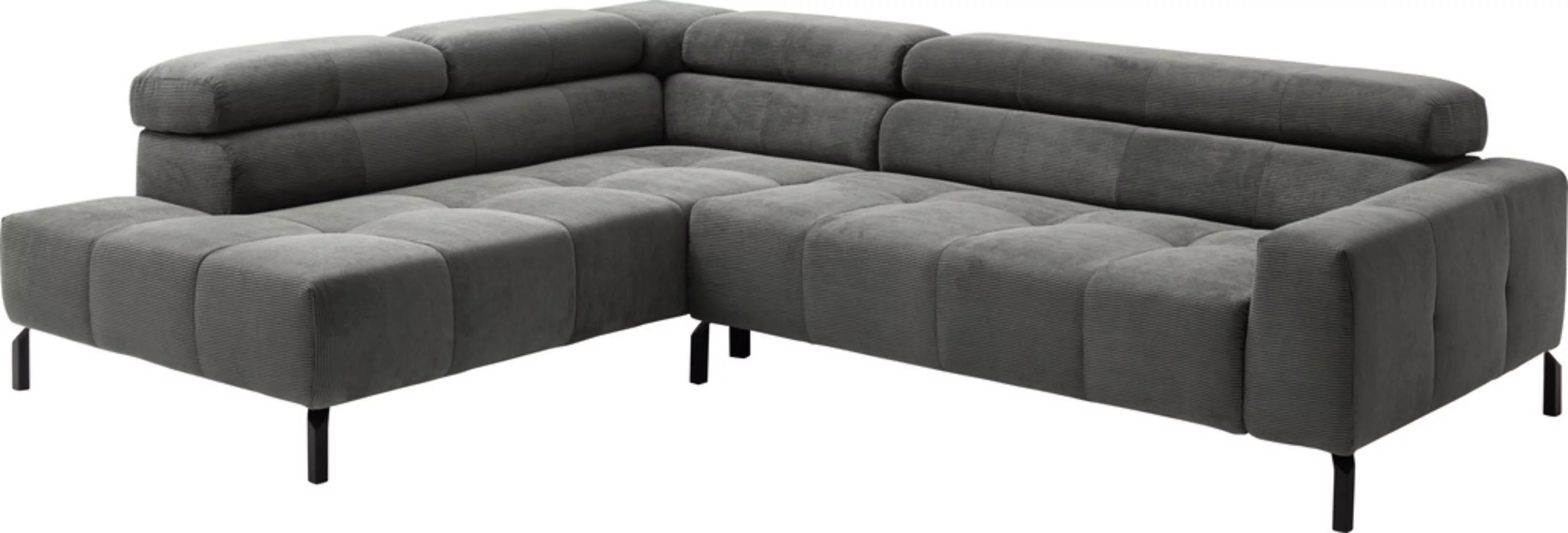 Places of Style Ecksofa »Cleveland, L-Form, incl. Kopfteilverstellung, Brei günstig online kaufen